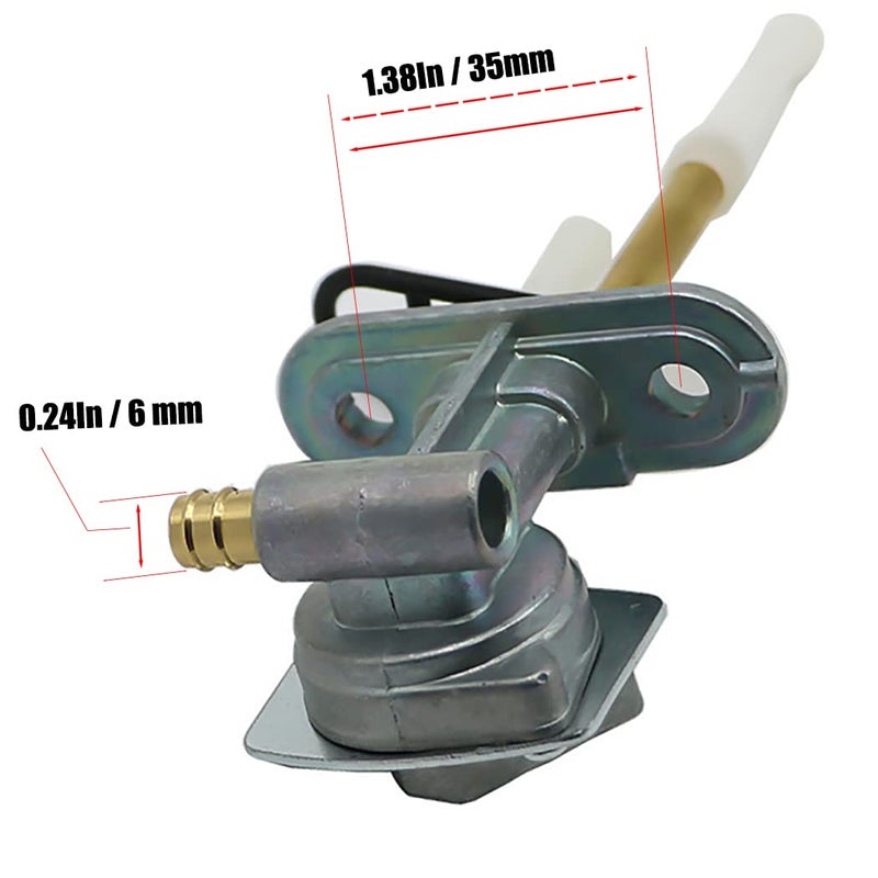 Aniro Moto Fuel Gas Tank Switch Valve Petcock For Suzuki DR200 DR250 DR350 DR350S DR350SE DR650, Fuel Tank Petcock Valve Switch Compatible with Yamaha Blaster 200 YFS200 1988-2006 - Image 3
